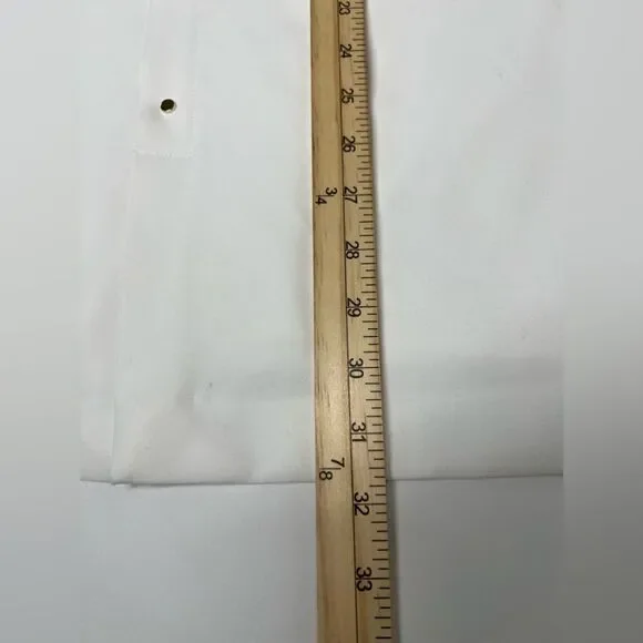 Zara White Minimalist Sleeveless Dress Size S Button-Details Shift - Picture 9 of 10